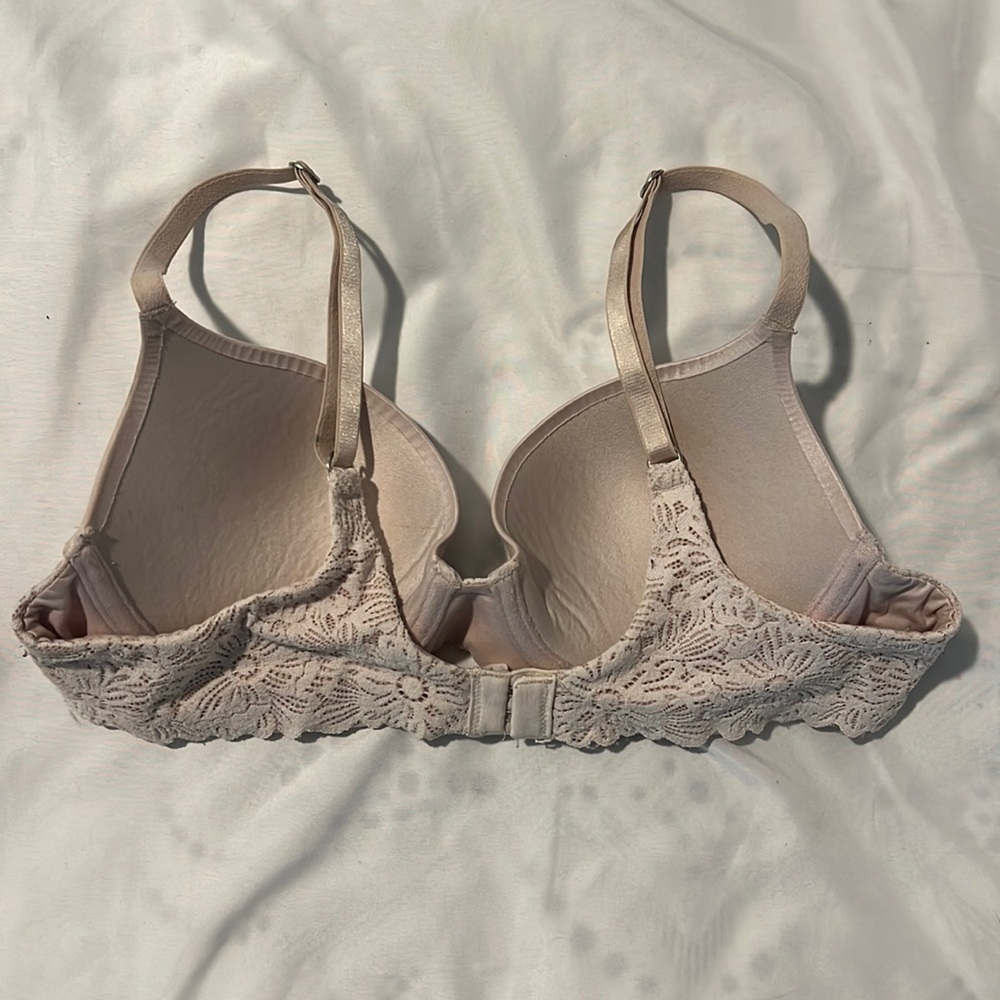 ⭐️(3/$25) AERIE Real Sunnie Lace Demi Push Up Blossom Lace Trim Bra - Picture 7 of 15